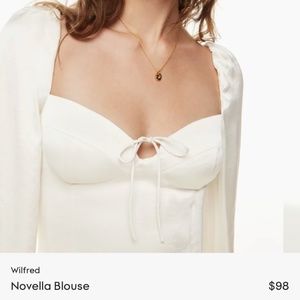 Aritzia Wilfred Novella Blouse - Brand New with Tags